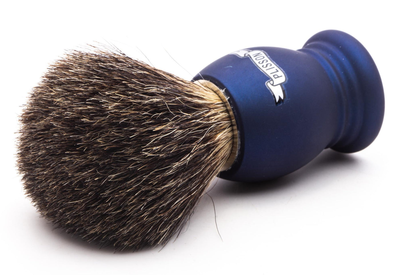 Plisson 1808 |  Night Blue Essential Russian Gray Badger Shaving Brush