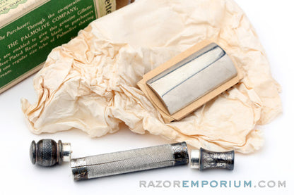 1910's Gillette Ball End Old Type DE Razor | Palmolive Set Mint