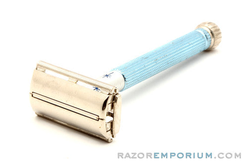 1963 Gillette I1 Blue Star Lady Safety Razor