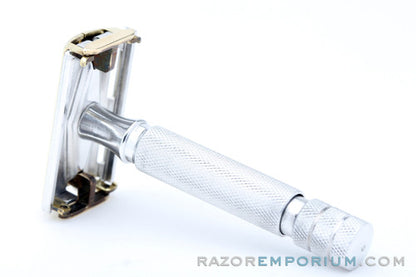 1950's Gillette Light Duty Aluminum Rocket Safety Razor | Made in England