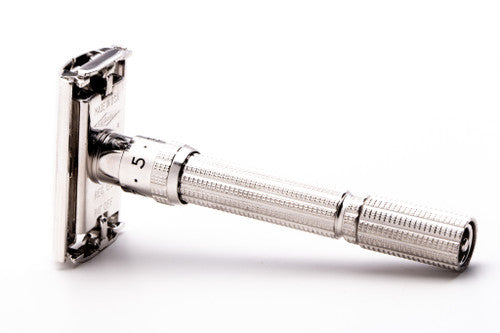 1965 K4 Gillette Slim Adjustable DE Safety Razor | Rhodium Revamp