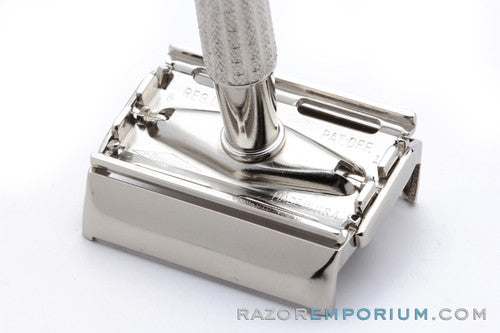 1956 Gillette Flare Tip Super Speed DE Safety Razor Factory Nickel Revamp
