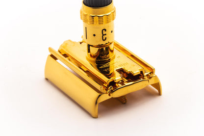 1971 Q1 Gillette Super Adjustable 109mm Double Edge Safety Razor | 24K Gold Revamp