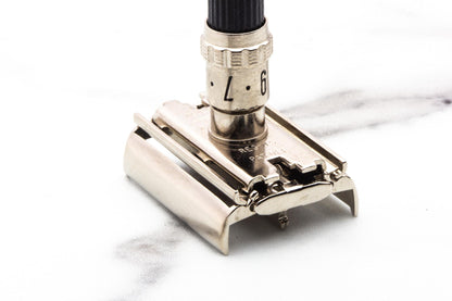1970 P2 Gillette Super Adjustable 109 Double Edge Safety Razor | Factory Nickel Revamp