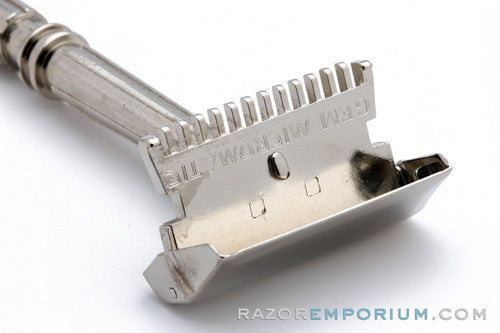 1930's Gem Micromatic TTO Single Edge Safety Razor Factory Nickel