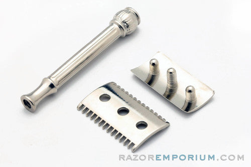 1910's Gillette ABC Pocket Edition Shell Handle Rhodium Revamp