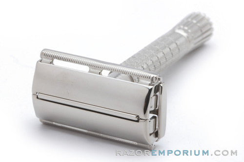 1956 Gillette Flare Tip Super Speed DE Safety Razor Factory Nickel Revamp | Made in Mexico NICE