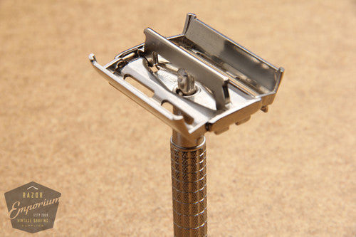 Gillette 1954 Flair Tip DE Super Speed Safety Razor Z2 * Nickel REVAMPED