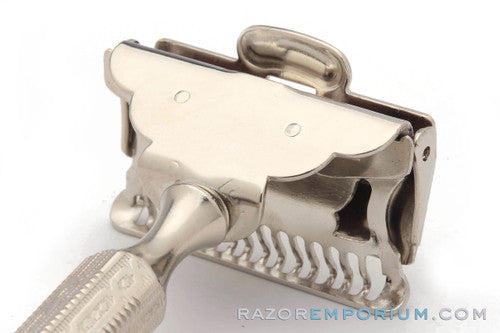 1930's Ever Ready 1912 SE Safety Razor - Factory Nickel