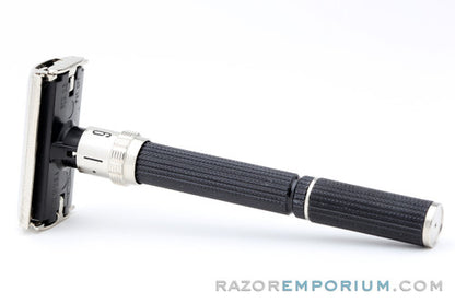 1984 Gillette Super Adjustable "Black Beauty" DE Safety Razor E1