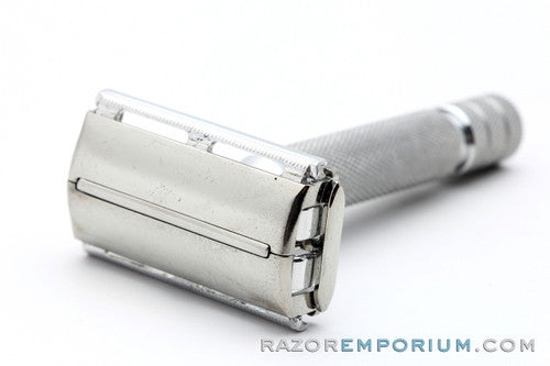 1950s Gillette LD Aluminum Rocket Safety Razor | Made in England