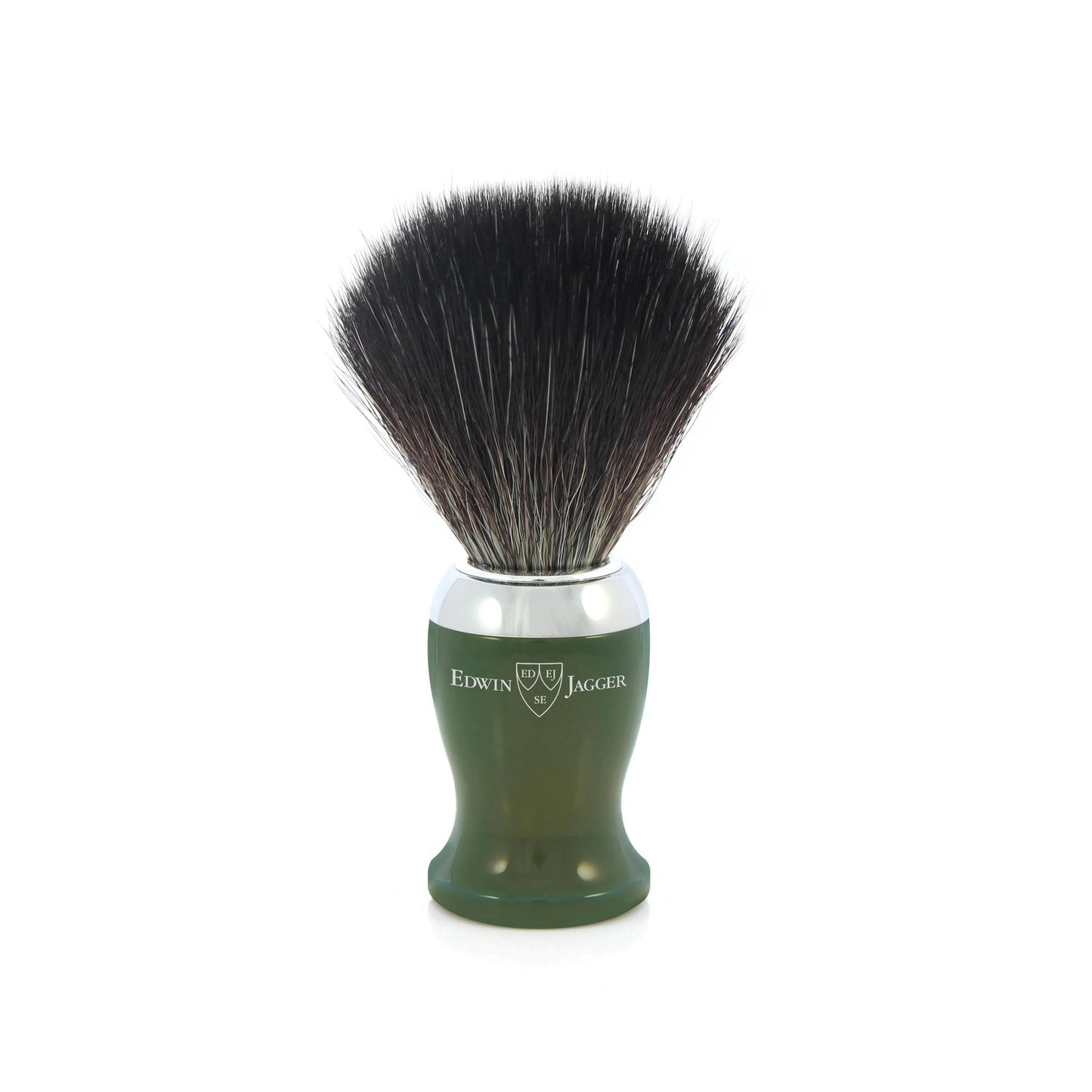Edwin Jagger | Green Shaving Brush (Black Synthetic)