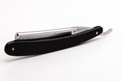 7/8" Filarmonica "Doble Temple" #14 Black Straight Razor w/ Coffin | Spain