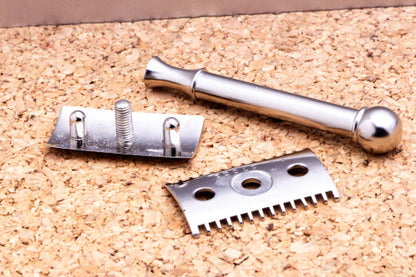 1910 Gillette Old Type Ball End Double Edge Safety Razor Set | Original Condition