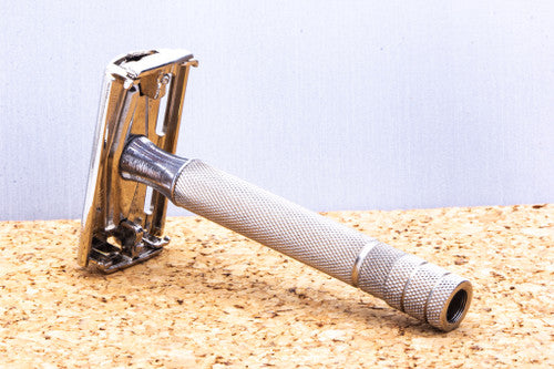 1951 W4 Gillette Super Speed Double Edge Safety Razor | Factory Nickel Revamp
