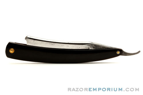 15/16" Wade & Butcher "For Barber's Use" Straight Razor w/ Black Horn Scales | Sheffield, England