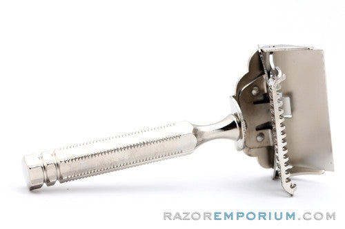 1930's Gem Junior Single Edge Safety Razor | Factory Nickel Revamp