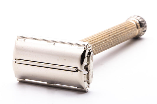 1965 K2 Gillette Champagne Star Lady Double Edge Safety Razor | Original Condition