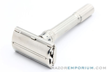 1963 Gillette Slim Adjustable DE Safety Razor Satin Nickel Revamp