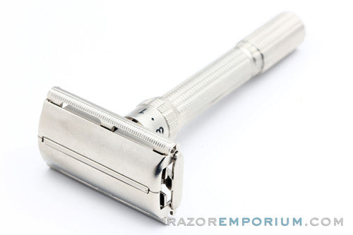 1963 Gillette Slim Adjustable DE Safety Razor Satin Nickel Revamp