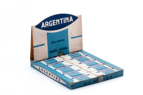 Argentina Micron Edged DE Safety Razor Blades - New Old Stock