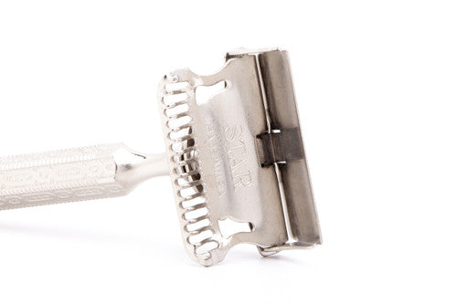 1950's Star Chain Handle Single Edge Safety Razor | Nickel Revamp