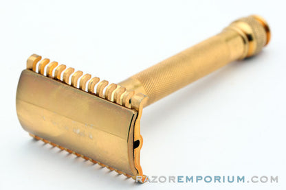 1930's Gillette Long Comb NEW Ball End DE Razor | Palmolive Set