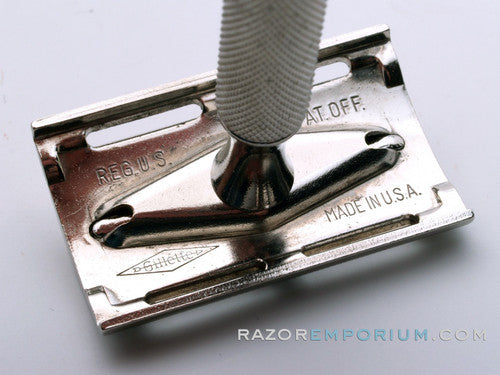 1940's Gillette Ball End Tech Razor in Red Box | New Old Stock