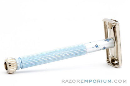 1963 Gillette I1 Blue Star Lady Gillette DE Safety Razor