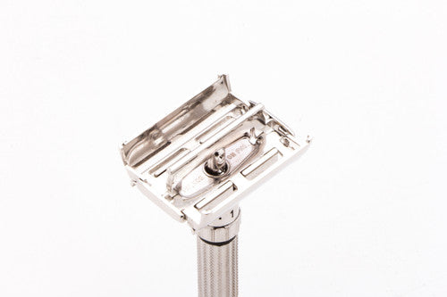 1959 E2 Gillette Fatboy Adjustable Double Edge TTO Safety Razor | Rhodium Revamp