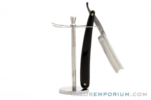 Two Piece Brush & Straight Razor Stand | Stainless Steel Stand