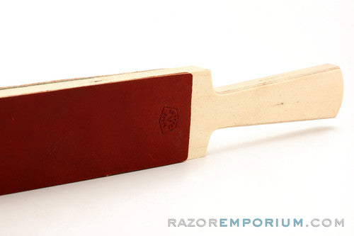 2.5" Razor Emporium Latigo & Cork Paddle Strop - Made in USA
