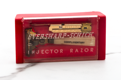 1950s Eversharp-Schick Gold Single Edge Complimentary Injector Razor Set | Original Condition