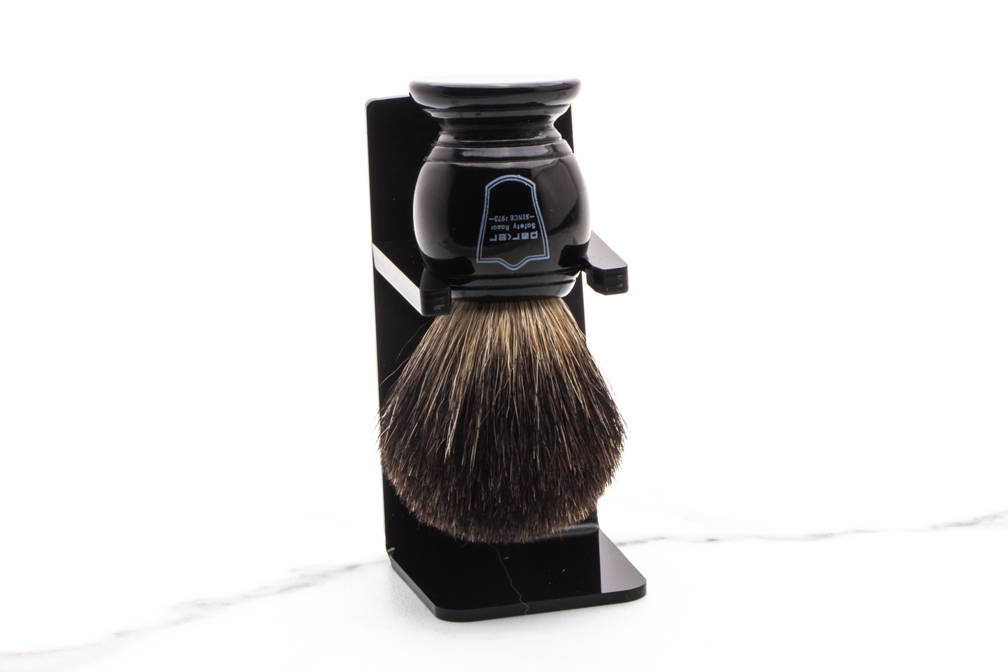 Parker | Pure Badger Brush with Black Stand - Pre-Owned