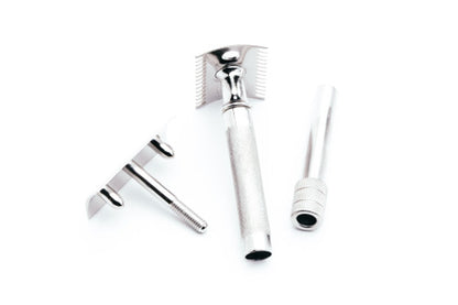 1920 Gillette Double Ring Old Type Safety Razor Set w/ Case & Blade Banks