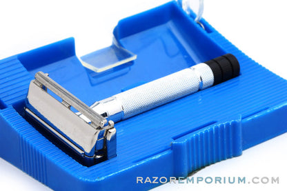 1951 Gillette Black Tip Super Speed TTO DE Razor Set W4