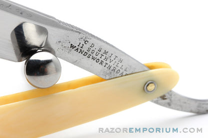 1800's CD Smith Straight Razor with Ivory Scales | England