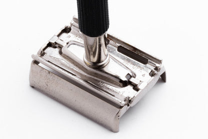 1971 Gillette Black Handle DE Super Speed  Safety  Razor R4