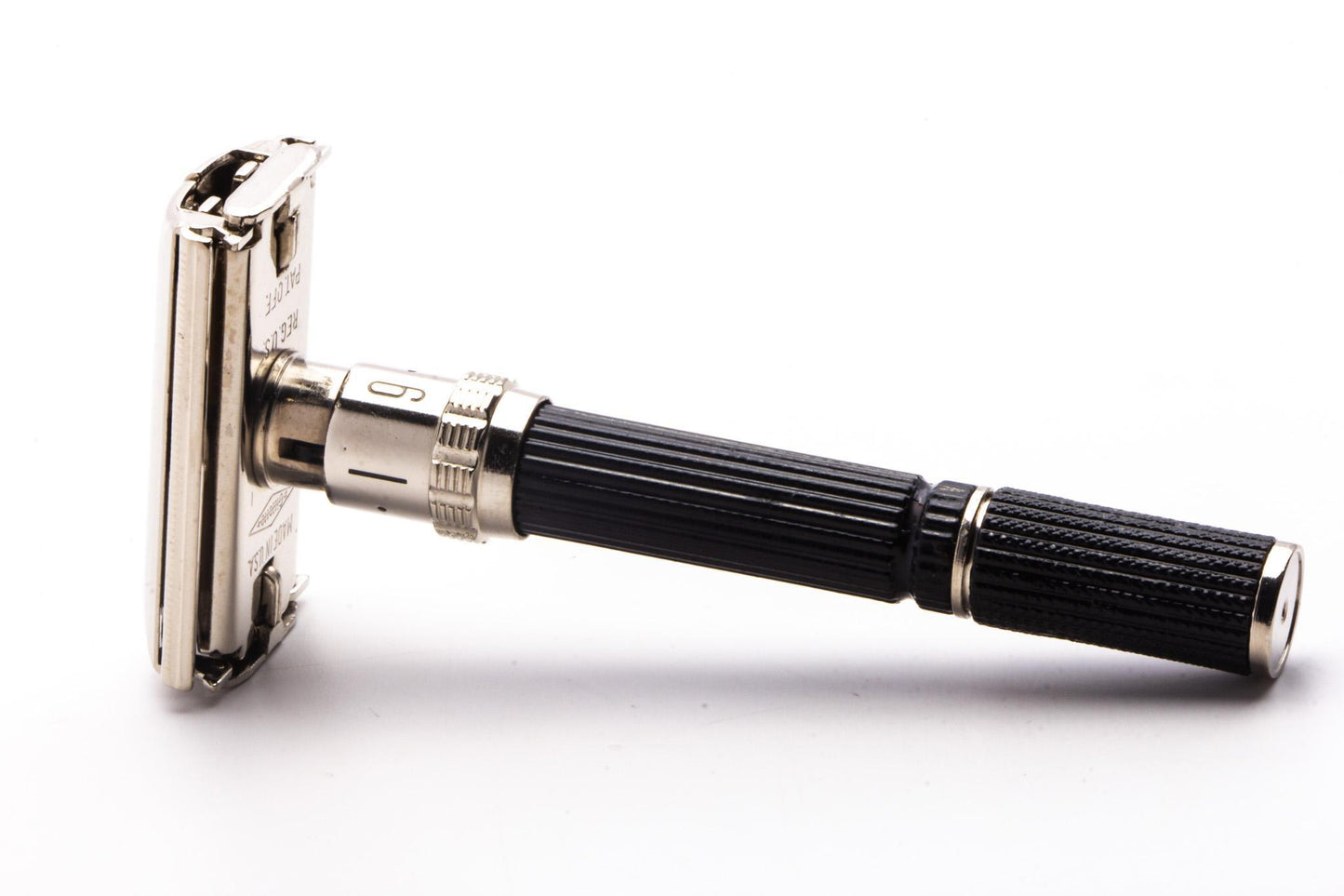 1976 W1 Gillette Super Adjustable 84mm DE Safety Razor | Factory Nickel Revamp