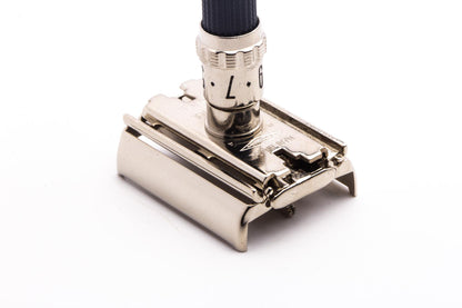 1969 O4 Gillette Super Adjustable 84mm DE Safety Razor | Factory Nickel Revamp
