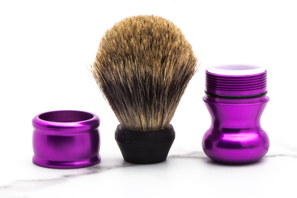 Timeless Razor | Purple Adjustable Shaving Brush Handle & Collets 20mm-28mm