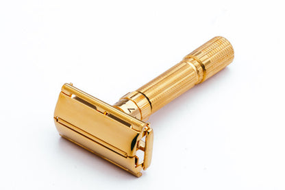 1961 G1 Gillette Fatboy Adjustable Double Edge Safety Razor | 24K Gold Revamp
