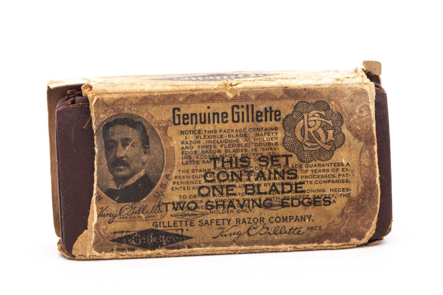 1920's Gillette "Brownie" Old Type Ball End Double Edge Safety Razor | Original Condition