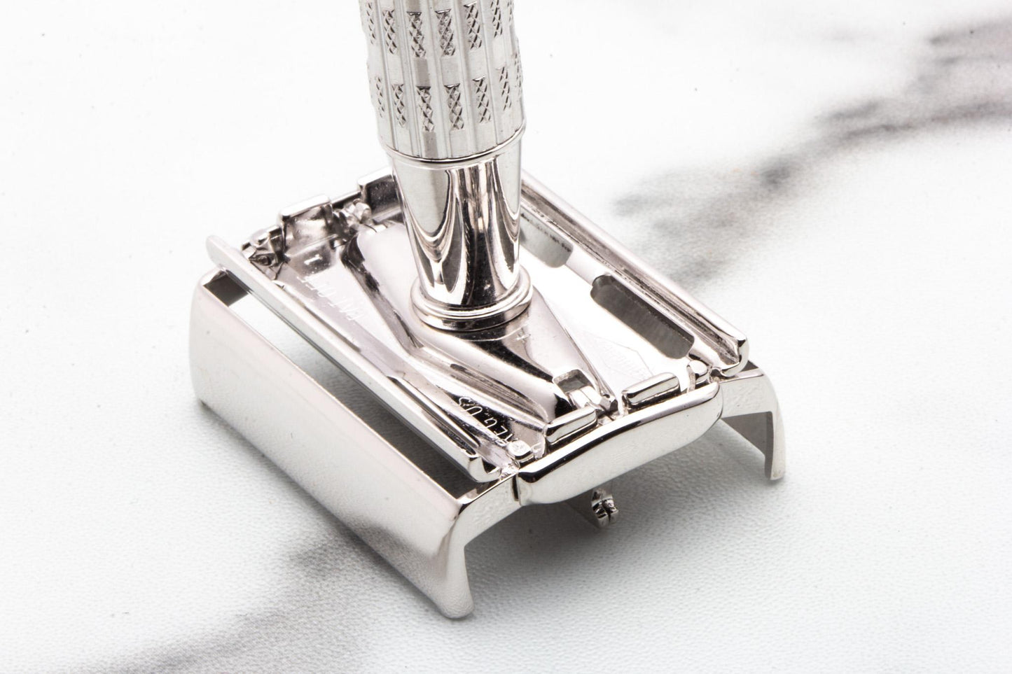 1958 D1 Gillette HEAVY Red Tip Super Speed Safety Razor | Rhodium Revamp