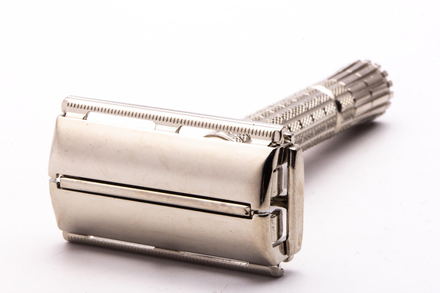 1958 D2 Gillette Flare Tip TTO Super Speed Safety Razor | Factory Nickel Revamp