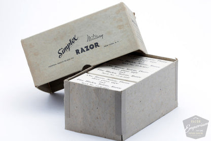 1940's WWII Military Simplex DE Safety Razor Travel Set- NOS