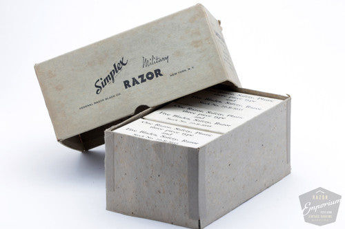 1940's WWII Military Simplex DE Safety Razor Travel Set- NOS