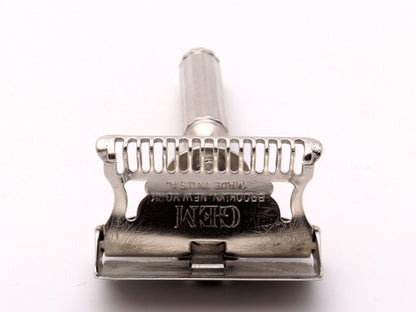 1940's Gem 1912 Style SE Safety Razor | Factory Nickel Revamp