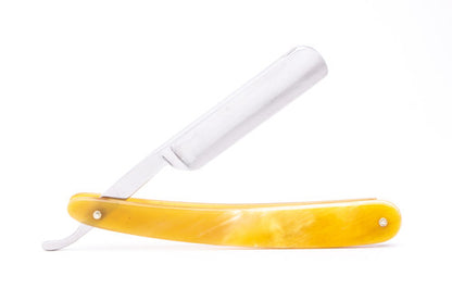 5/8" Ralf Aust Round Tip Straight Razor | Horn Scales Used