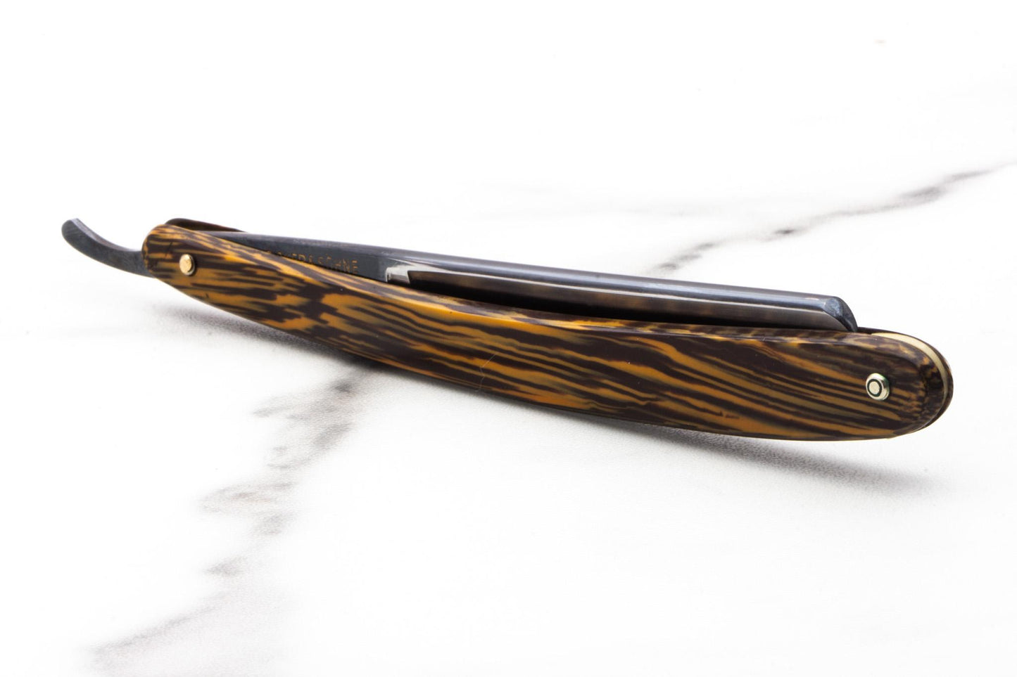 3/16" Vintage Restored Heart Ring Straight Razor